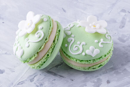 Macarons cu decor FLORI 8