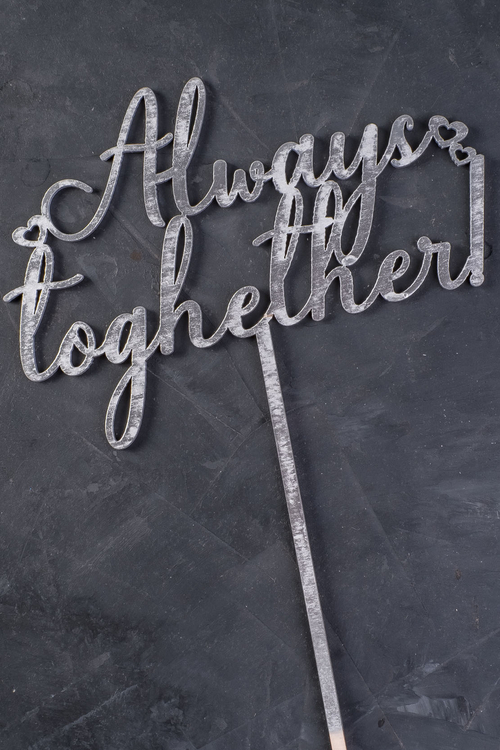 Topper „Always together” argintiu