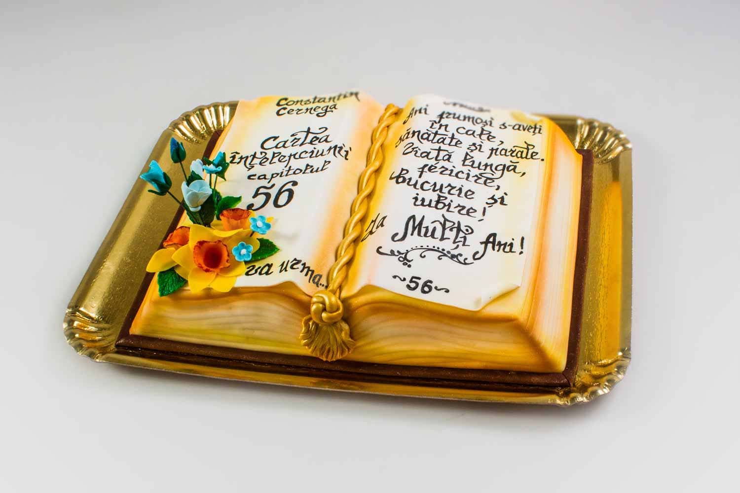 Tort Zi de Naștere Carte Dulcinella Torturi La Comandă, Ciocolată