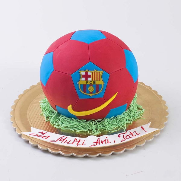 Tort în formă de minge FC Barcelona